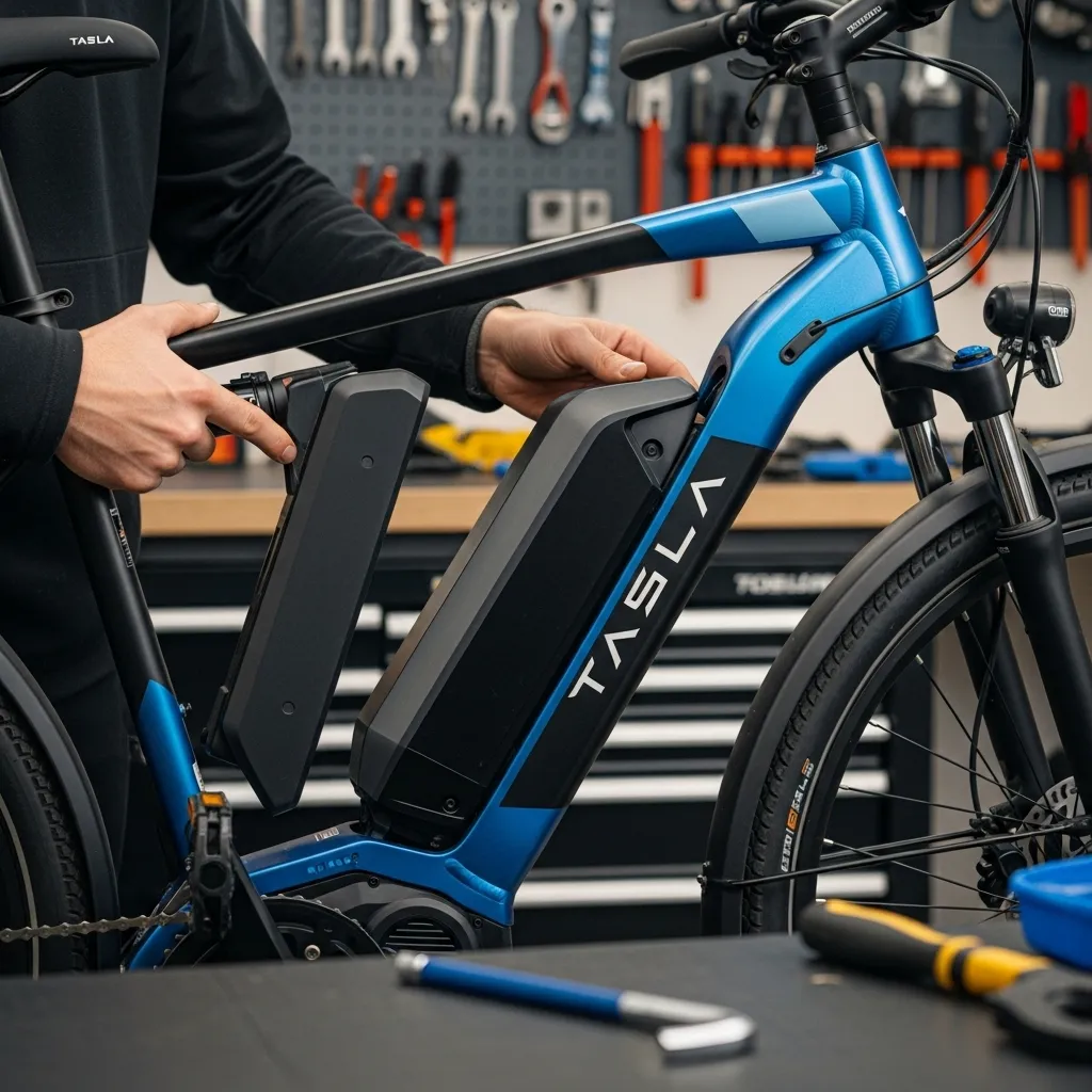 Installing the New Battery in tasla e bike