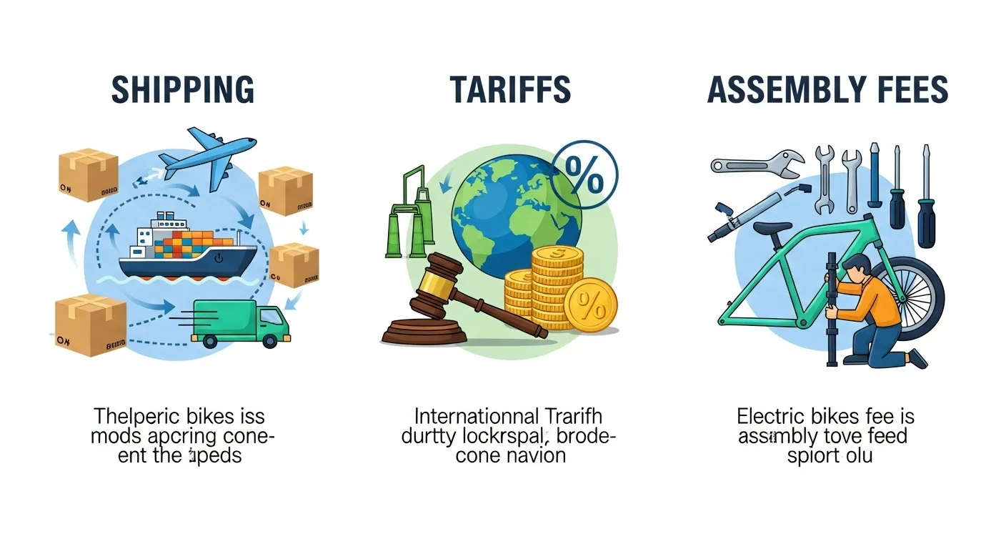 Shipping, Tariffs, and Assembly Fees