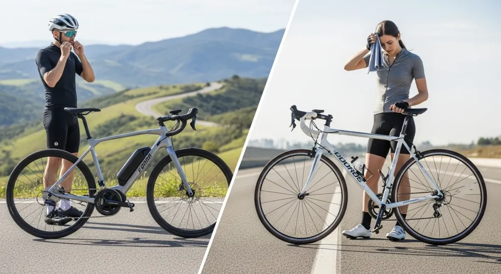 electric bike vs regular bike comparison
