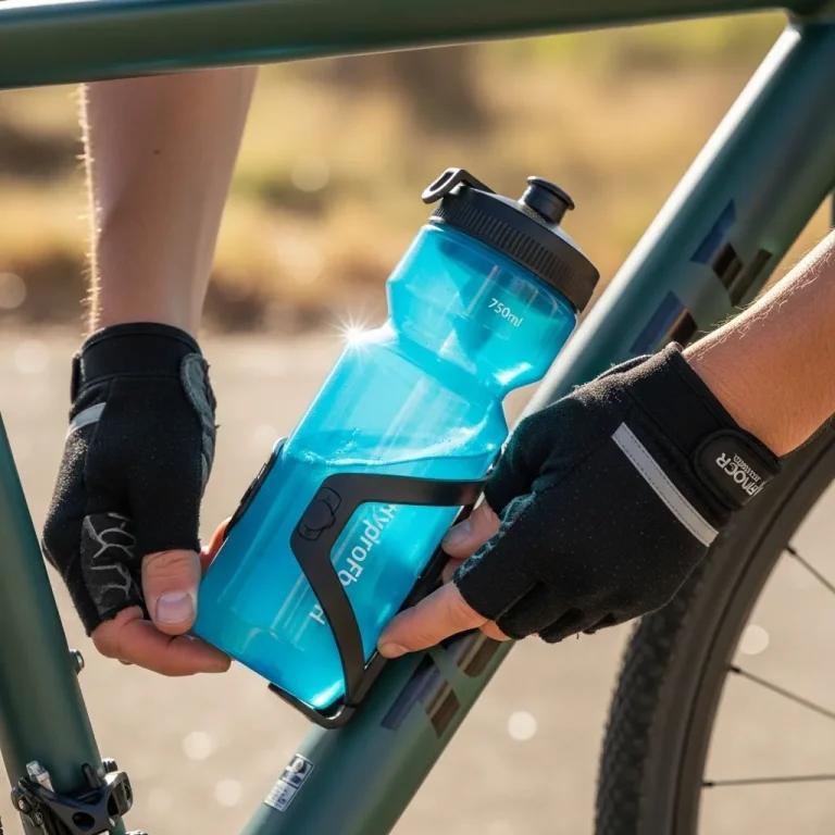 Attaching water bottle on bike
