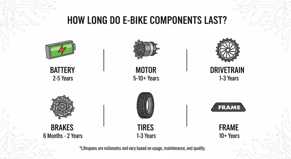 How Long Do E-Bike Components Last?