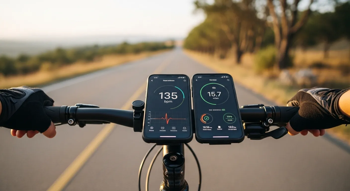 Use apps to monitor heart rate and distance