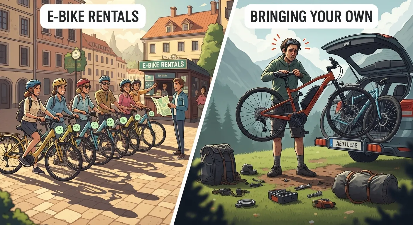 E-Bike Rentals vs. Bringing Your Own