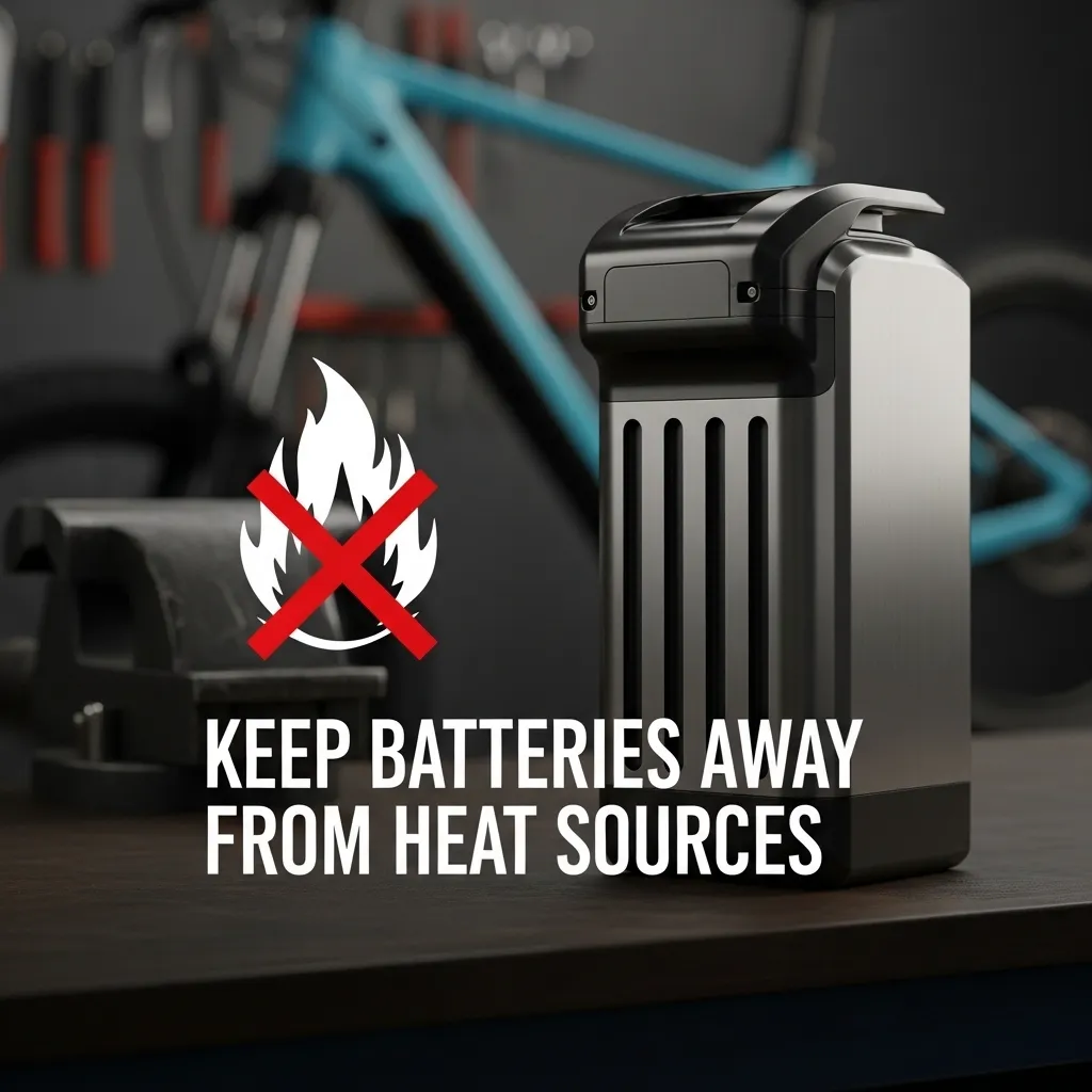 Keep batteries away from heat sources